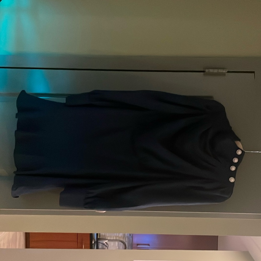 High neck dress, mid thigh